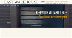 Desktop Screenshot of eastwarehouseselfstorage.com